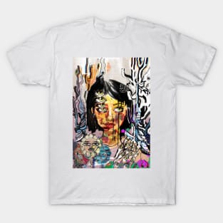 Blur Dissociative Girl And The Chill Daisies T-Shirt